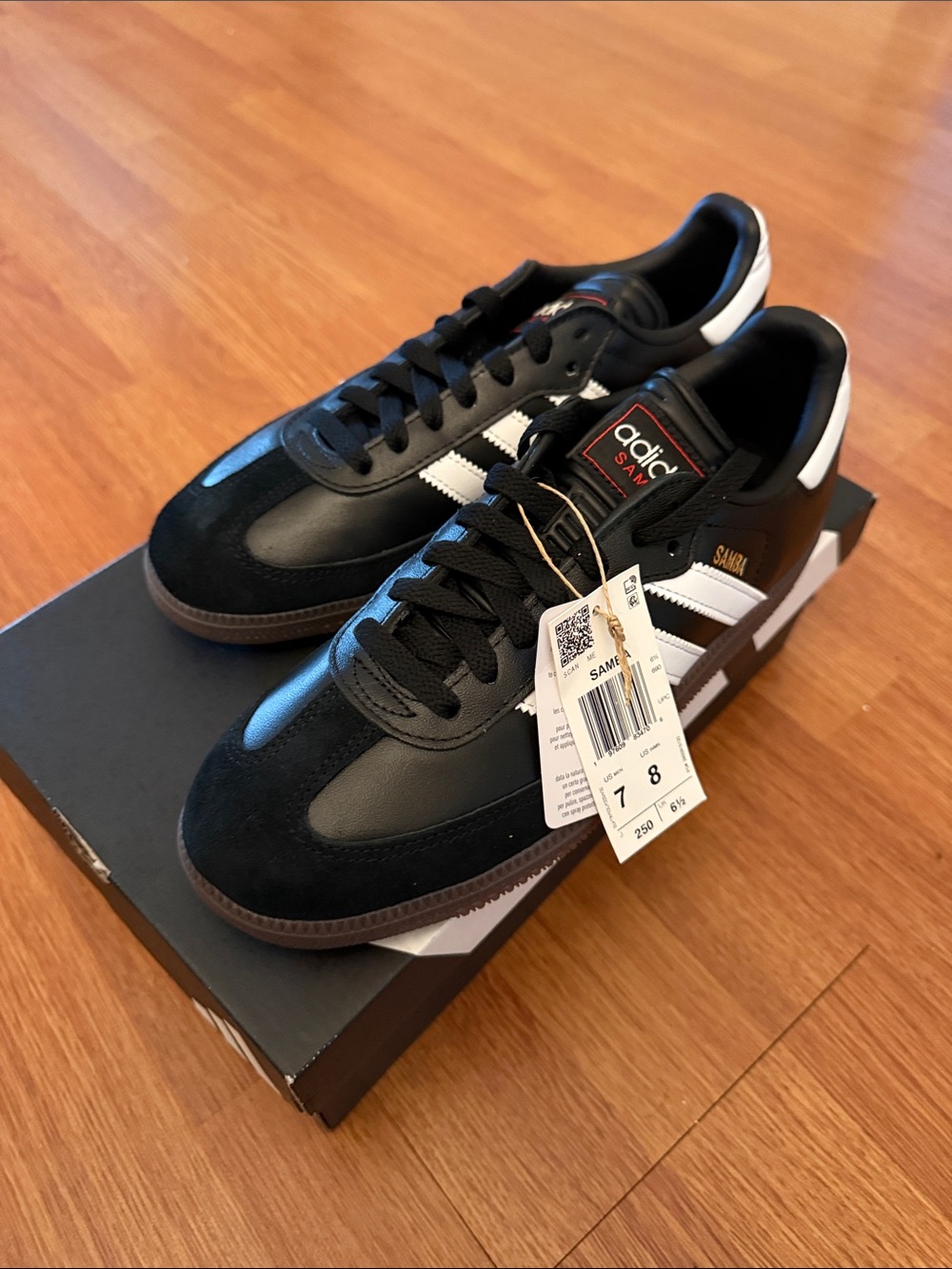 adidas Samba Black and White Low-Top Sneakers